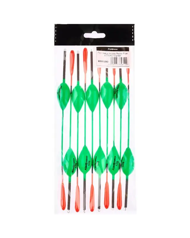 Поплавок Kalipso Raptor Float 2015040 (10шт) green 4.0г