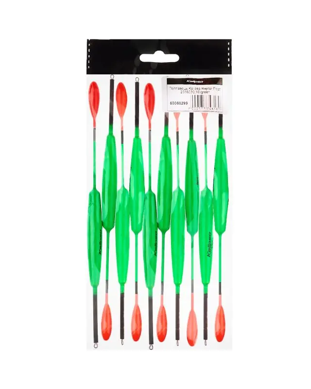 Поплавок Kalipso Raptor Float 2016030 (10шт) green 3.0г