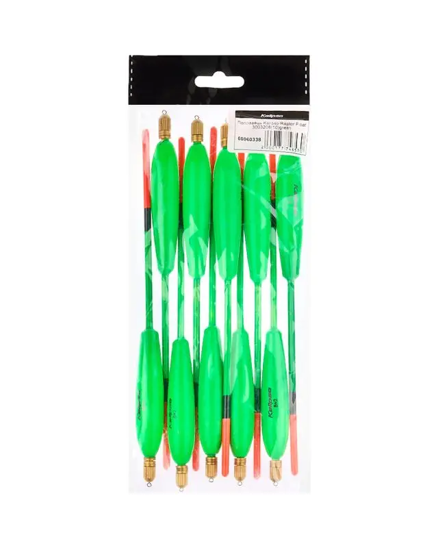 Поплавок Kalipso Raptor Float 3003208 (10шт) green 8.0+2.0г