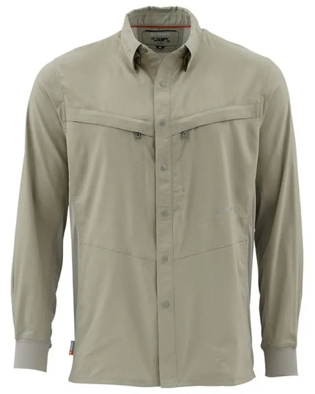 Рубашка Simms Intruder BiComp LS shirt dark khaki XL