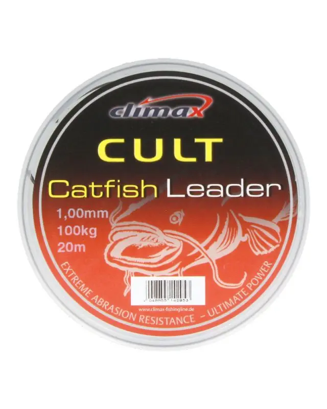 Поводочный материал Climax Cult Catfish Leader 20m 1.00mm 100kg gray