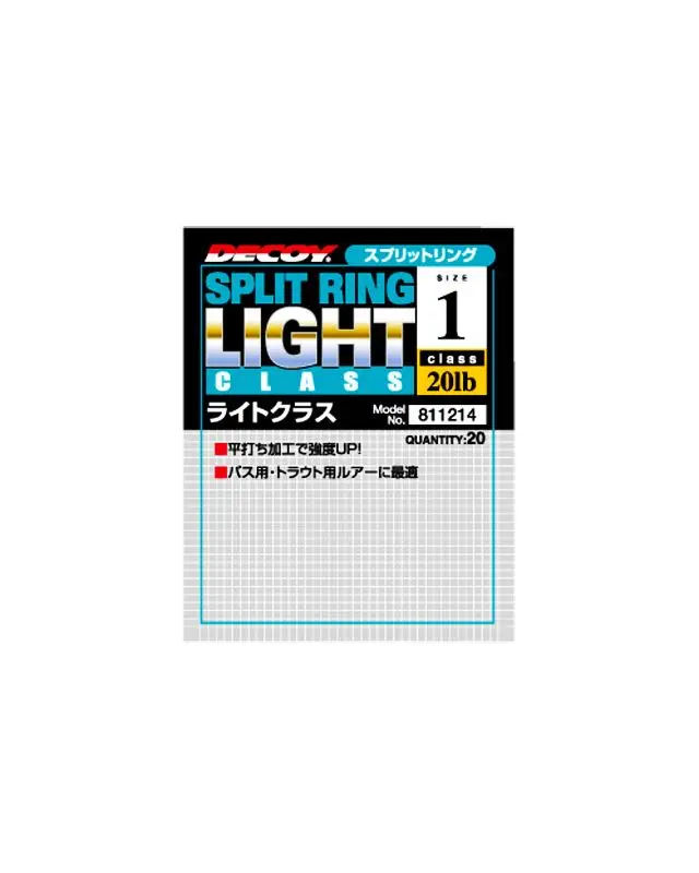 Заводное кольцо Decoy Split Light R-1 MB №0(20)