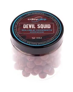 Бойлы Crazy Carp Platinum Hookbaits Soluble 12mm devil squid 125g