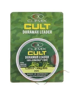 Шок лидер Climax Cult Duramax 20m красно-коричневый