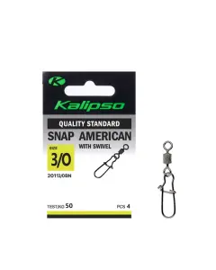 Застежка Kalipso Snap American with swivel 2011 14-3/0 BN
