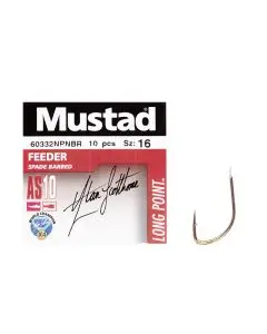 Крючок Mustad Feeder 60332BR/LP540 №16(10)