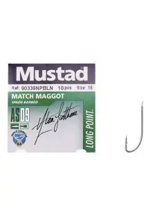 Крючок Mustad Match Maggot 90339NP-BN №16(10)