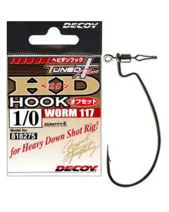 Крючок Decoy HD Hook offset Worm 117