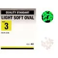Бусинка Kalipso Light soft oval №3(40)glow