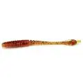 Силикон FishUp ARW Worm 2"(12шт)019 motor oil/red