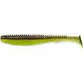 Силикон FishUp U-Shad 3"(9шт)203 green pumpkin/flo chartreuse