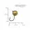 Мормишка Acoustic Baits вольфрам №16 0.47g gold