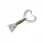 Силікон Keitech Little Spider 3" (8шт) 320 silver shad