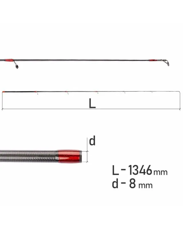 Коліно Kalipso спінінгове карбон 2.70m D8.0mm 1-е