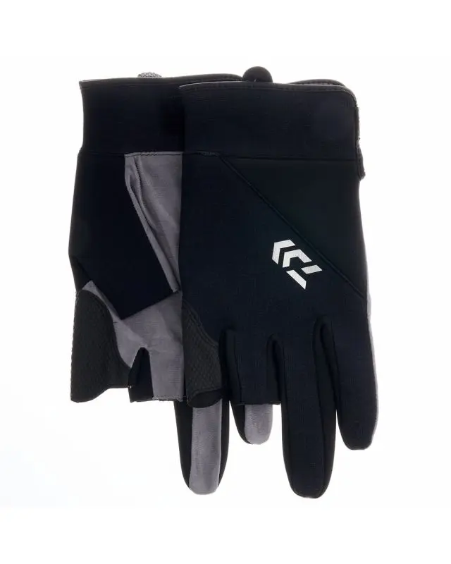 Рукавички Daiwa Active 3-Cut DG-7522W black 2XL