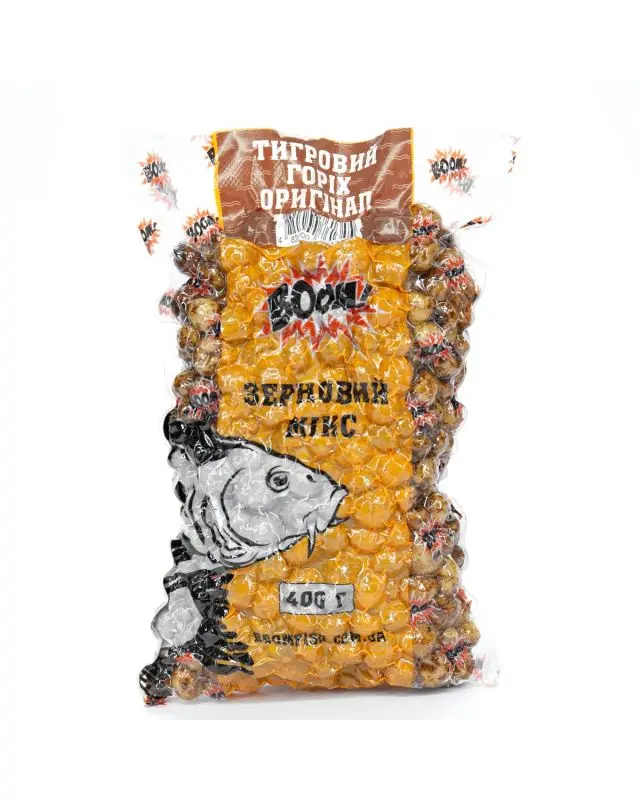 Прикормка Boom зерновий мікс тигровий горіх (оригінал) 400g 