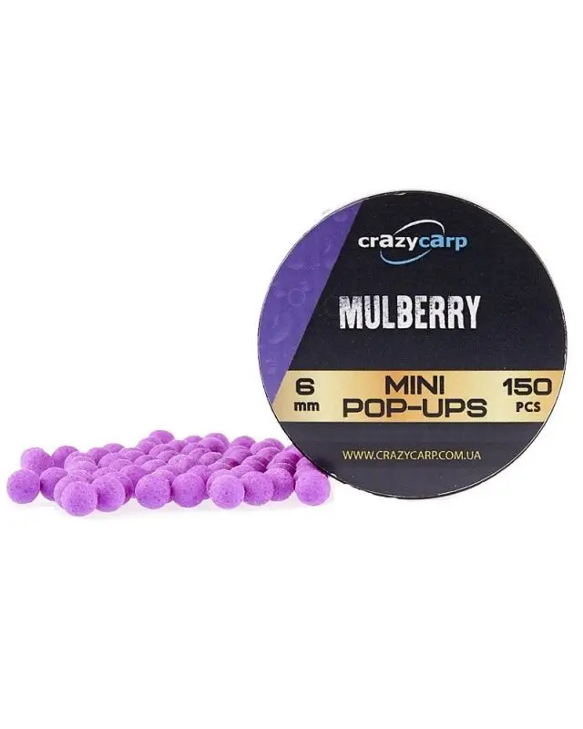 Бойли Crazy Carp Pop-ups Mini 6mm mulberry(150)