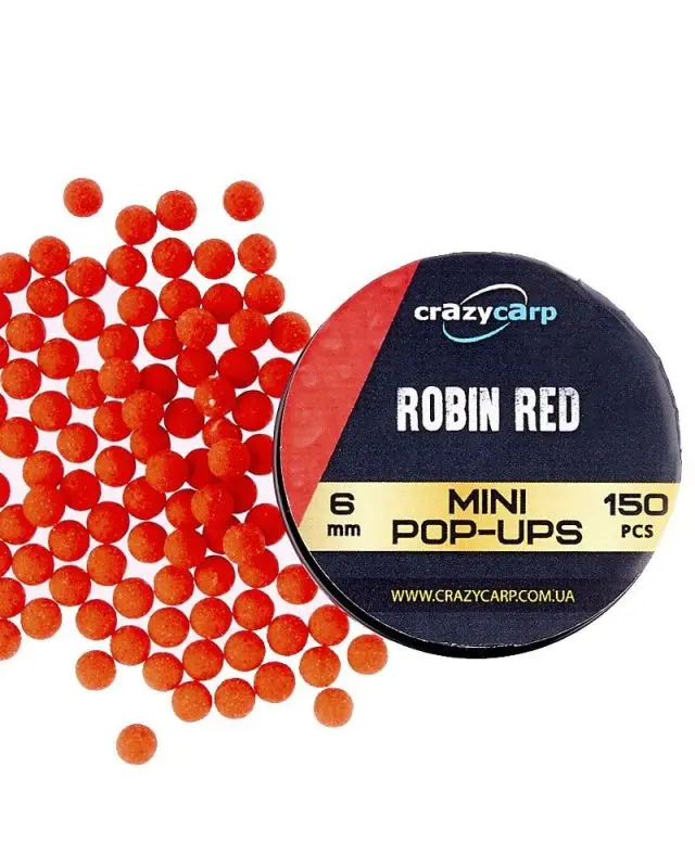 Бойли Crazy Carp Pop-ups Mini 6mm robin red(150)