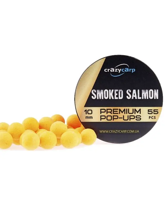 Бойли Crazy Carp Pop-ups Premium 10mm smoked salmon(55)
