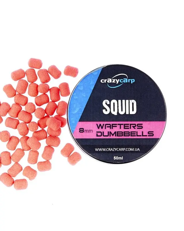 Бойли Crazy Carp Wafters Dumbells 8mm squid(60)