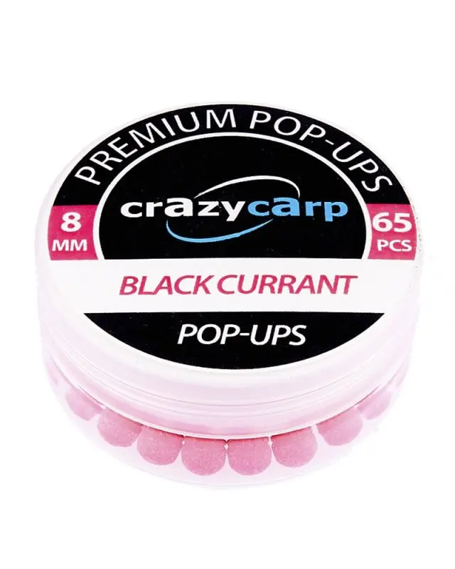 Бойли Crazy Carp Pop-Ups Premium 8mm black curranta(65)