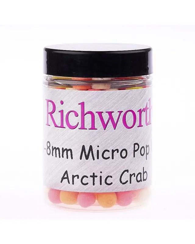 Бойли Richworth Origin Micro Pop-Ups 6-8mm crab 100ml