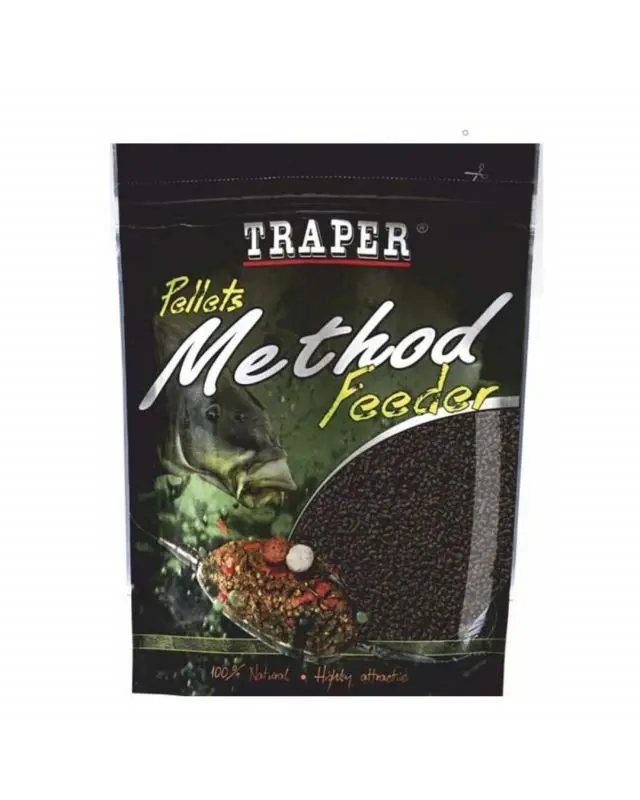Прикормка Traper Method Feeder Pellet 2mm Red fruit 500g
