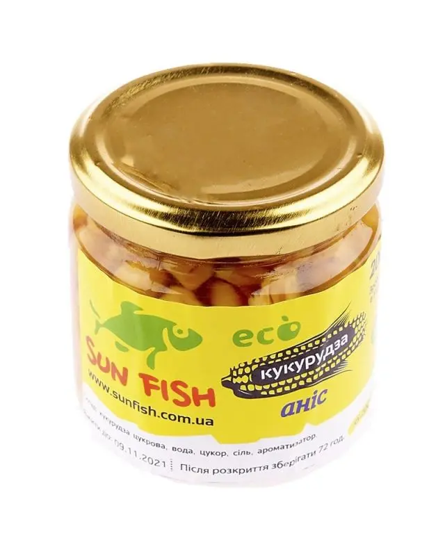 Кукурудза Sun Fish в сиропі(200g)аніс