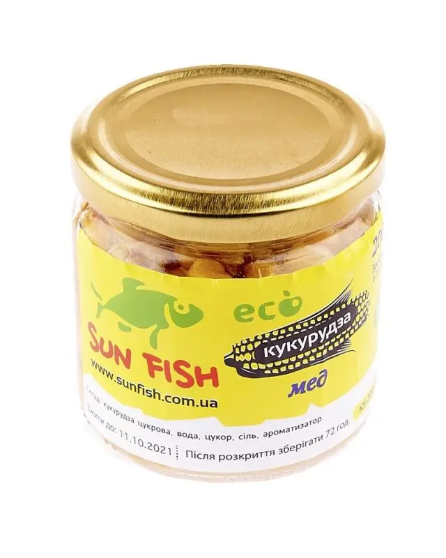 Кукурудза Sun Fish в сиропі(200g)мед
