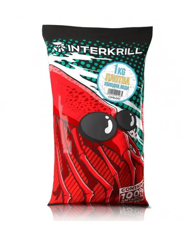 Прикормка InterKrill Cold Water Плітка 1kg