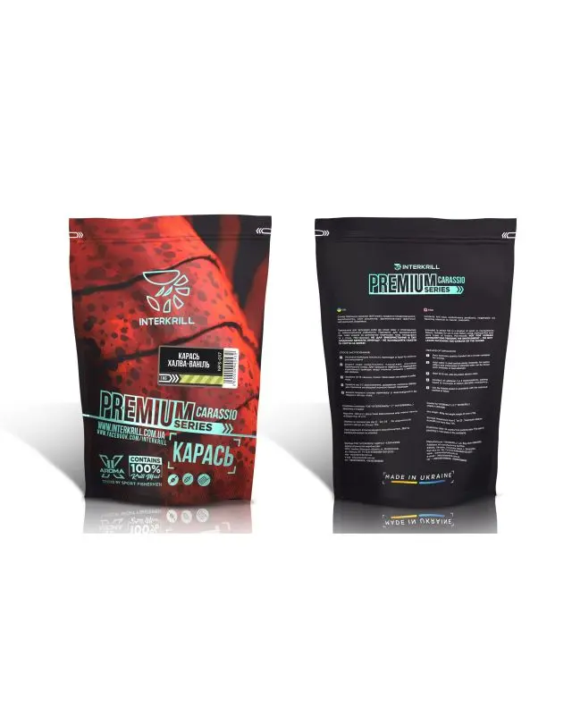 Прикормка InterKrill Premium карась-халва-ваніль 1kg