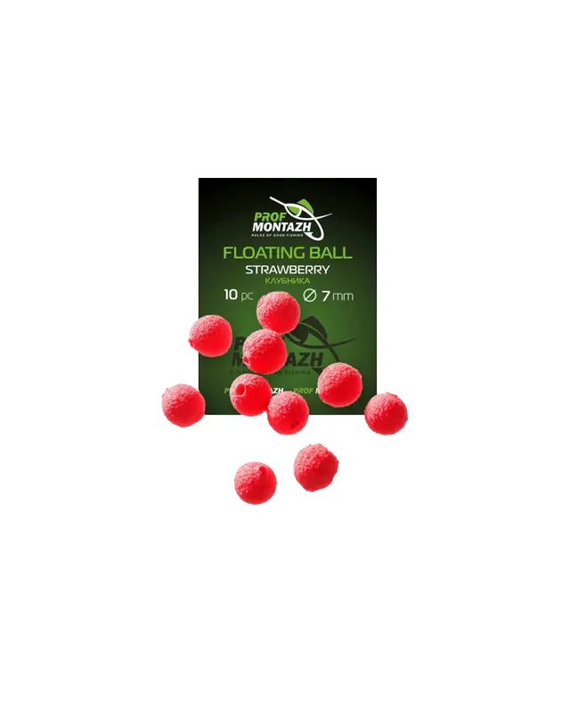 Насадка Prof Montazh Floating Ball 7mm srawberry (10шт)