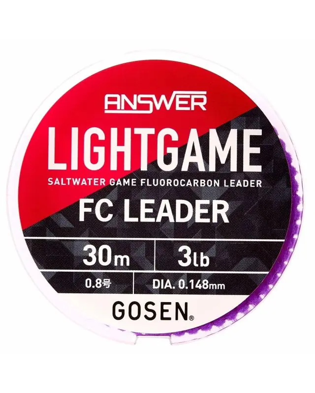 Флюорокарбон Gosen Answer Light Game FC Leader 30m №0.8 3lb