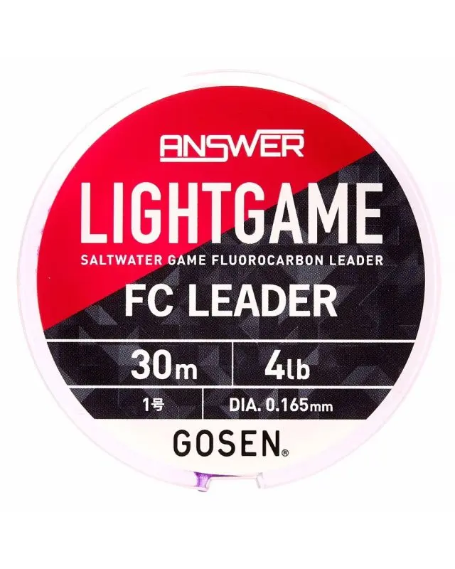 Флюорокарбон Gosen Answer Light Game FC Leader 30m №1.0 4lb