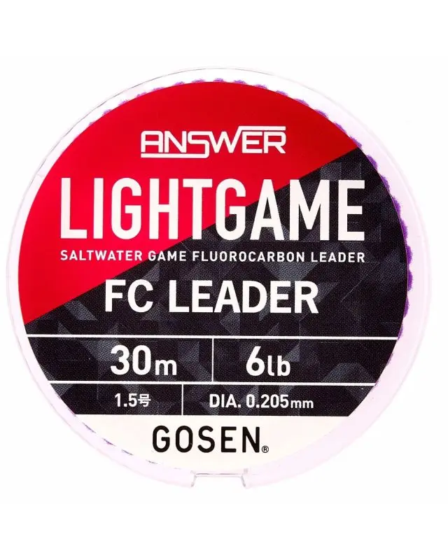 Флюорокарбон Gosen Answer Light Game FC Leader 30m №1.5 6lb