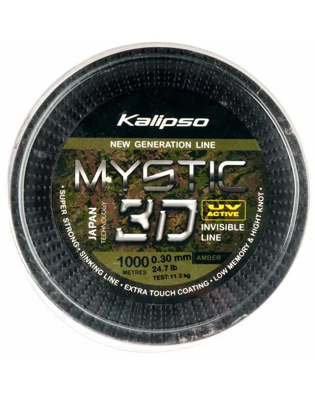 Волосінь Kalipso Mystic 3D Amber 1000m 0.30mm 