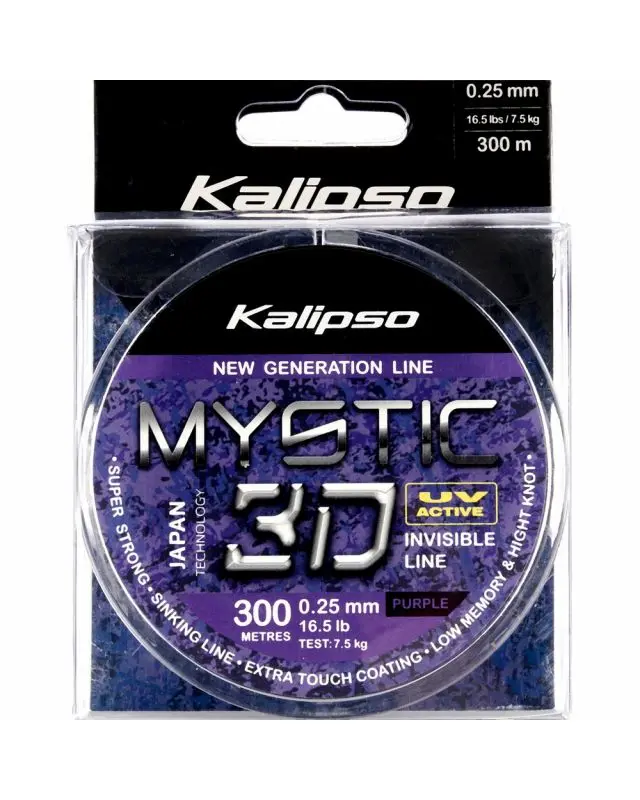 Волосінь Kalipso Mystic 3D Purple 300m 0.25mm 