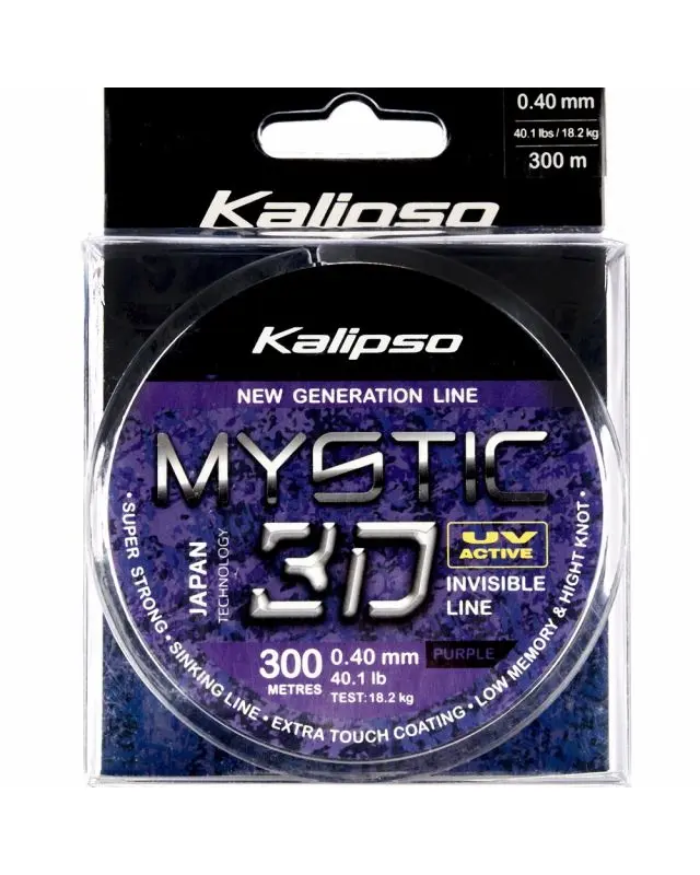 Волосінь Kalipso Mystic 3D Purple 300m 0.40mm 