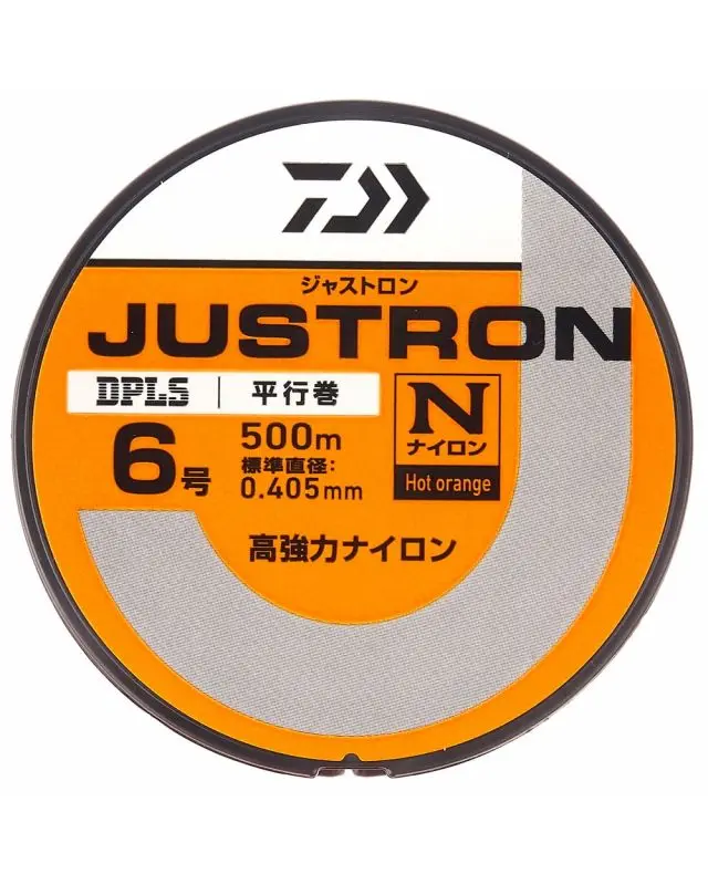 Волосінь Daiwa Justron DPLS 500m №6 0.405mm 25lb hot orange