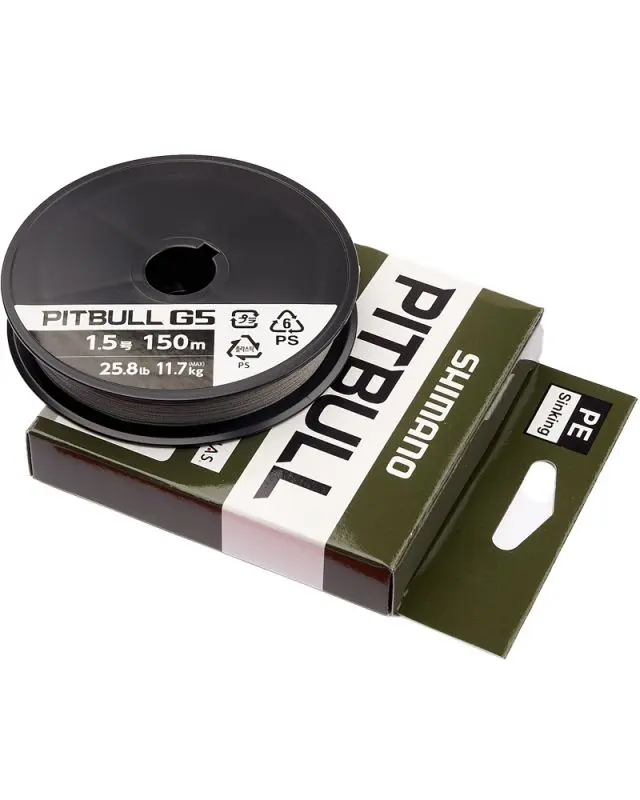Шнур Shimano Pitbull 5G 150m PE1.5 25.8lb gray