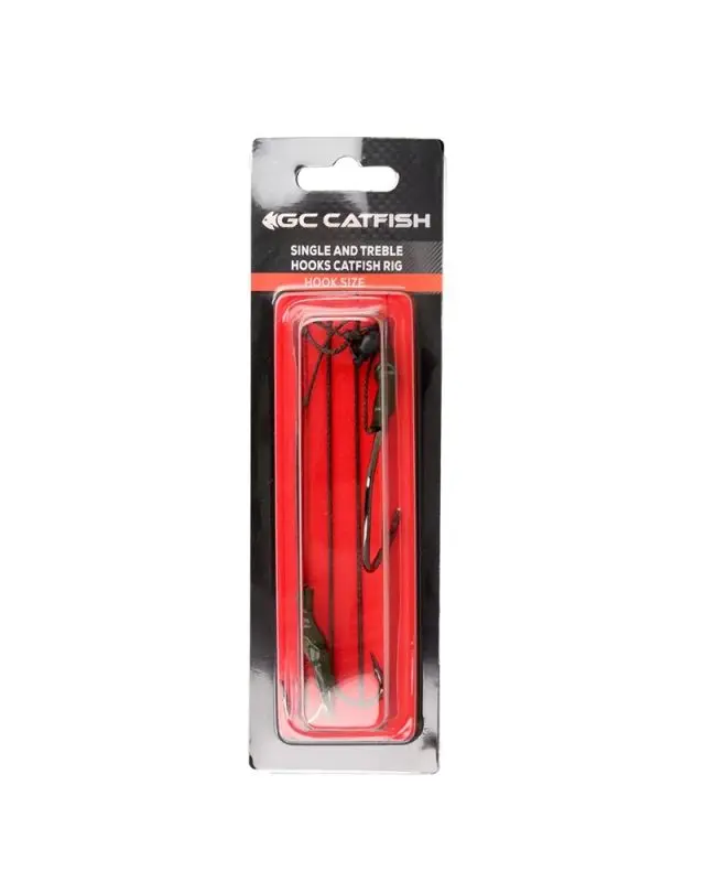 Снасть Golden Catch на сома Single and Treble Catfish Rig 8/0 