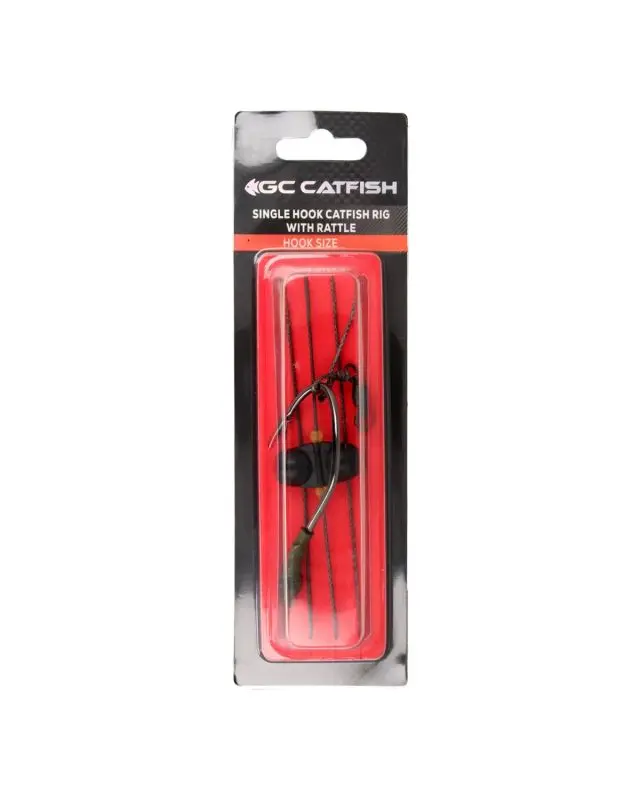 Снасть Golden Catch  сомова Single Hook Catfish Rig with Rattle 4/0