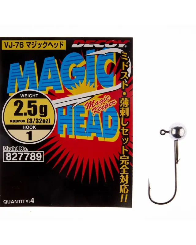 Джиг голівка Decoy Magic Head VJ-76 2.5g №1(4)