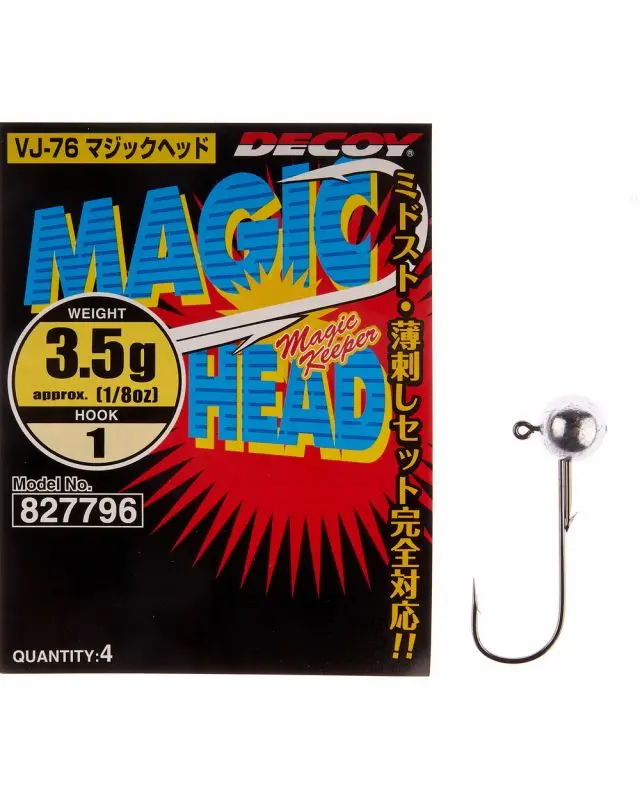 Джиг голівка Decoy Magic Head VJ-76 3.5g №1(4)