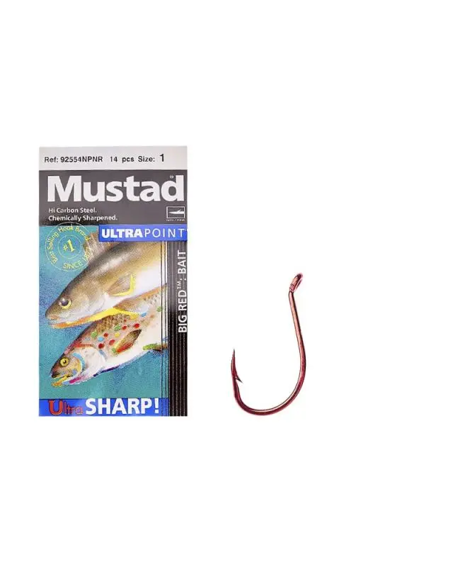 Гачок Mustad Big Red 92554NPNR №01(14)