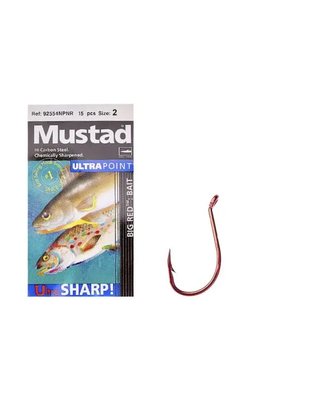 Гачок Mustad Big Red 92554NPNR №02(15)