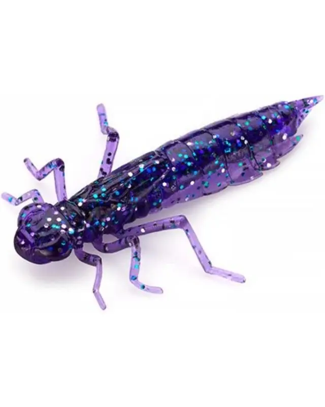 Силікон FishUp Dragonfly 1.2"(10шт)060 dark violet/peacock&silver