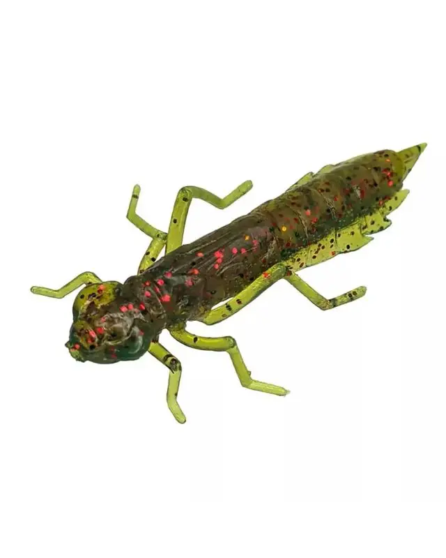 Силікон FishUp Dragonfly 1.2"(10шт)019 motor oil/red