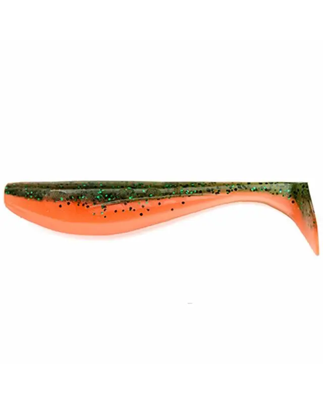 Силікон FishUp Wizzle Shad 5"(4шт)205 watermelon/orange