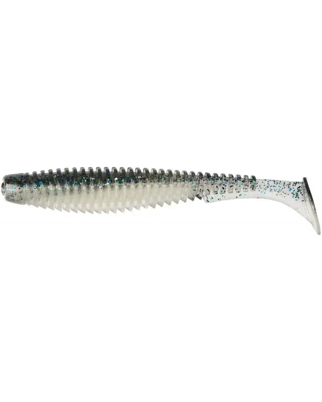 Силікон FishUp U-Shad 4"(8шт)201 bluegill/pearl